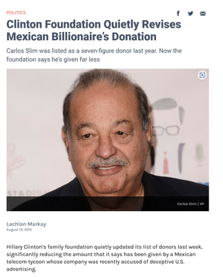 Carlos Slim Clinton Foundation